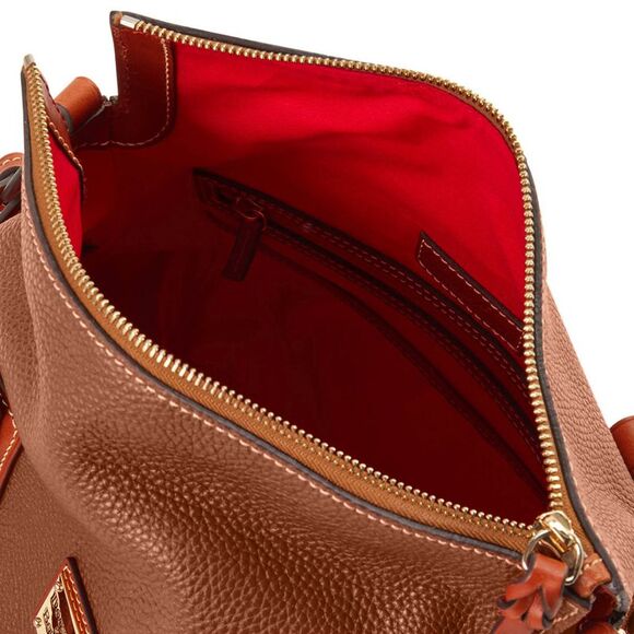Dooney & Bourke Pebble Grain Stanwich Satchel - Caramel - Picture 3 of 4